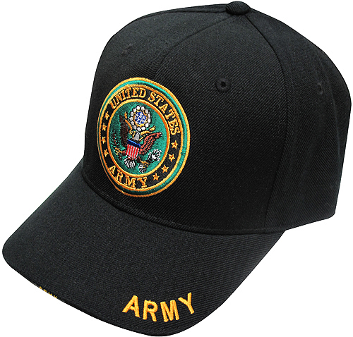 USC-027 ARMY EMBLEM MILLITARY CAP《ブラック》